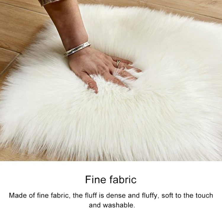 Love Heart Rugs Artificial Wool Sheepskin Hairy Carpet Faux Floor Mat Fur Plain Fluffy Soft Area Rug Tapetes