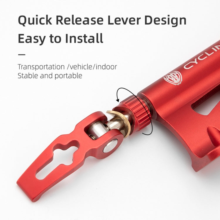 CYCLINGBOX BG-0171 Bike Aluminum Portable Quick-Removal Front Fork Fixed Frame Rear Hanging Frame Car Top Fixture Equipment