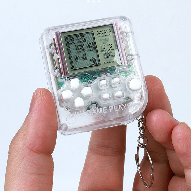 4 PCS Handheld Mini Game Console Toy Classic Brick Game Console with Keychain