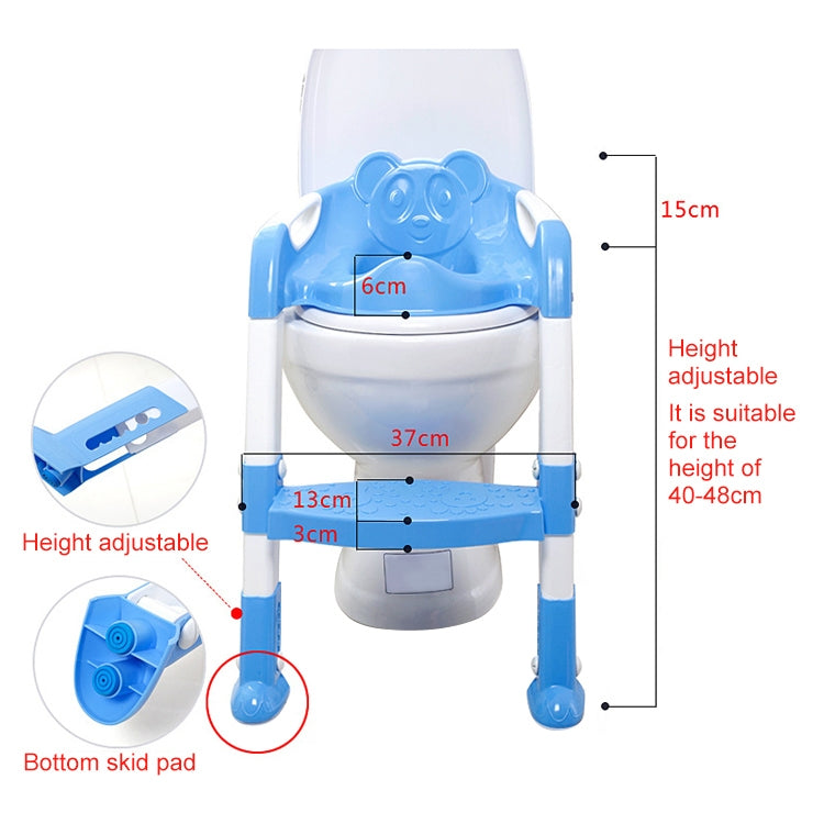 Baby Potty Toilet Chair Training Seat With Adjustable Ladder Infant Anti Slip Folding Toilet Trainer Safety Seats