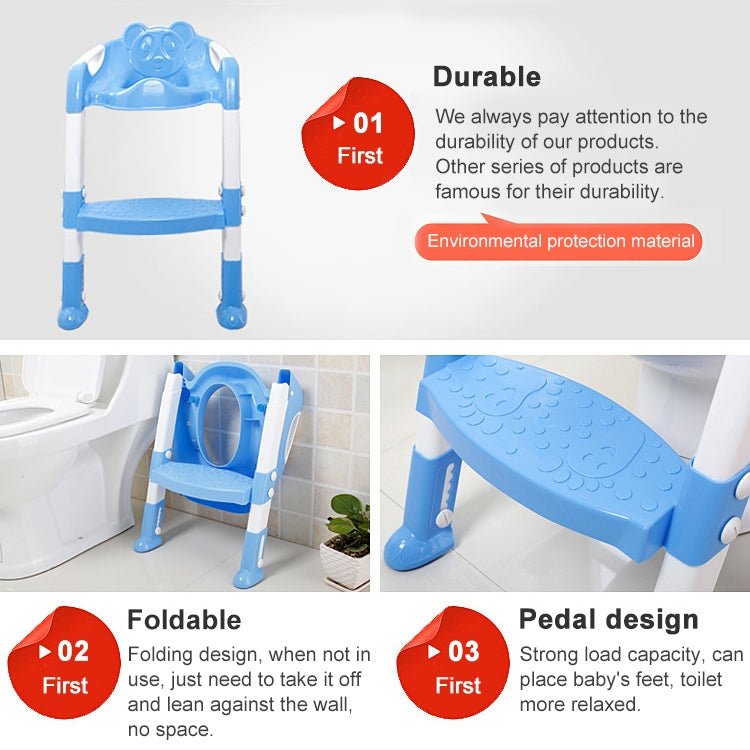 Baby Potty Toilet Chair Training Seat With Adjustable Ladder Infant Anti Slip Folding Toilet Trainer Safety Seats