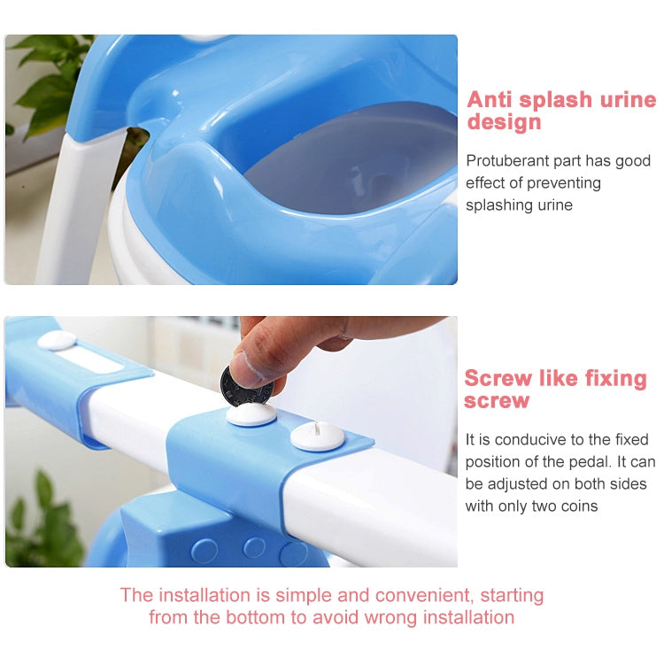 Baby Potty Toilet Chair Training Seat With Adjustable Ladder Infant Anti Slip Folding Toilet Trainer Safety Seats