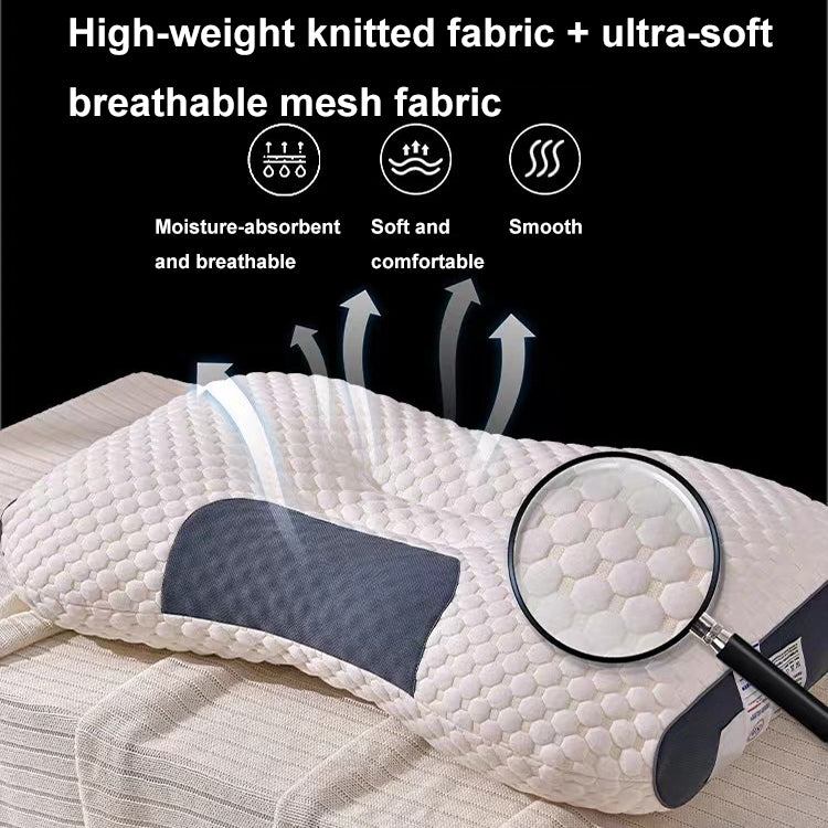 Neck-Protecting Knitted Non-Collapse Pillow Home Partition Massage Pillow