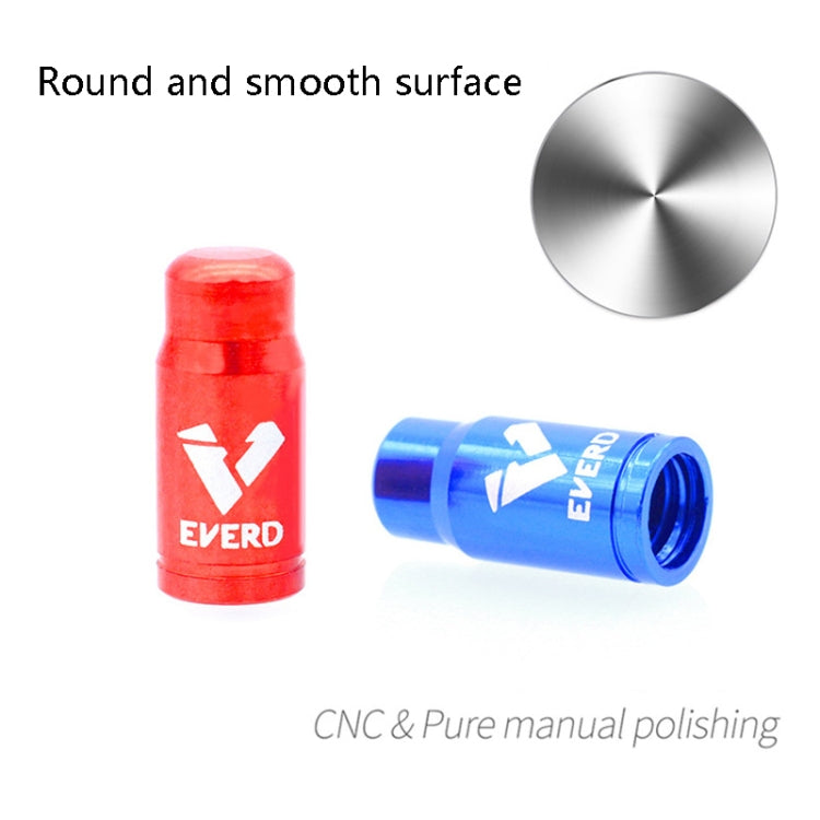 10 PCS EVERD ZH419 Mountain Road Bike Aluminum Alloy Air Mouth Cap Car Tire Dust Door Cover, Colour: Presta (Black)