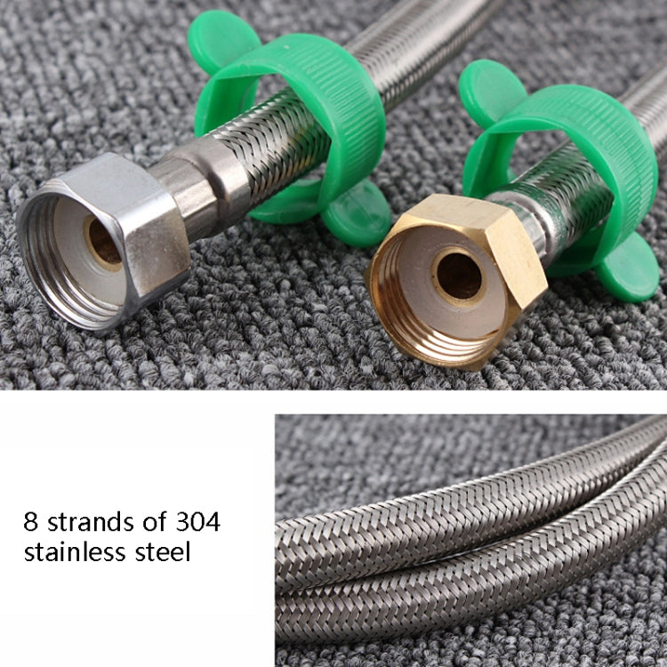 304 Stainless Steel Metal Knitting Hose Toilet Water Heater Hot And Cold Water High Pressure Pipe 4/8 Inch DN15 Connecting Pipe