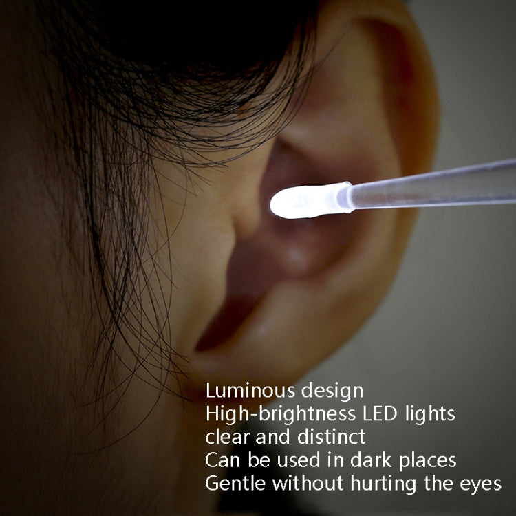 2 PCS Fasola DZ-477 Luminous Illuminated Ear Picker Child Safety Soft Head Ear Picker