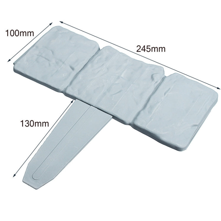 5pcs Imitation Stone Fence Garden Outdoor Gardening Lawn Plastic Isolation PP Fence Simple Splicable Fence