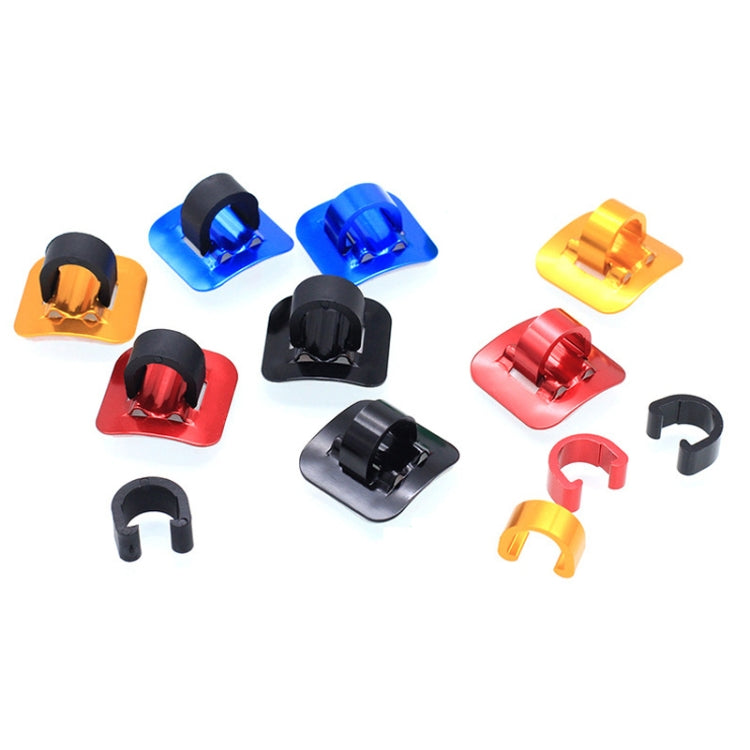 4 PCS Mountain Road Bicycle Hose Line Guide Adhesive Wire Seat Frame Cable Fixing C Buckle, Style:
