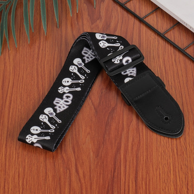 3 PCS Printed Ukulele Guitar Strap, Length: 85-135cm
