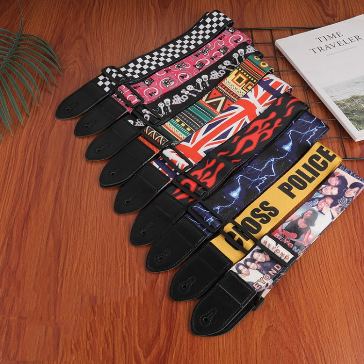 3 PCS Printed Ukulele Guitar Strap, Length: 85-135cm