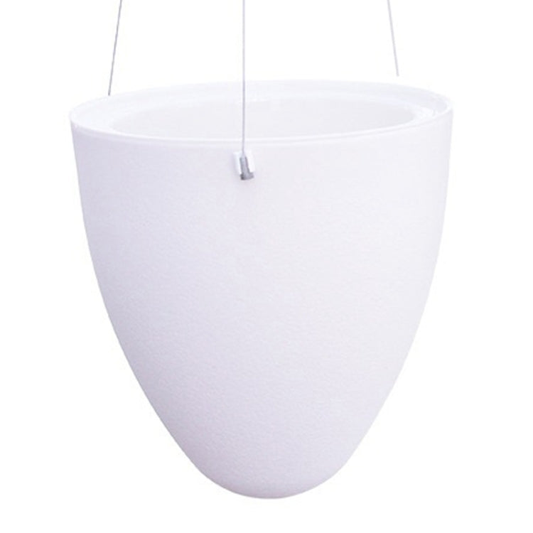 Wire Hanging Plastic Flowerpot With Automatic Water Absorption And Frosted Surface