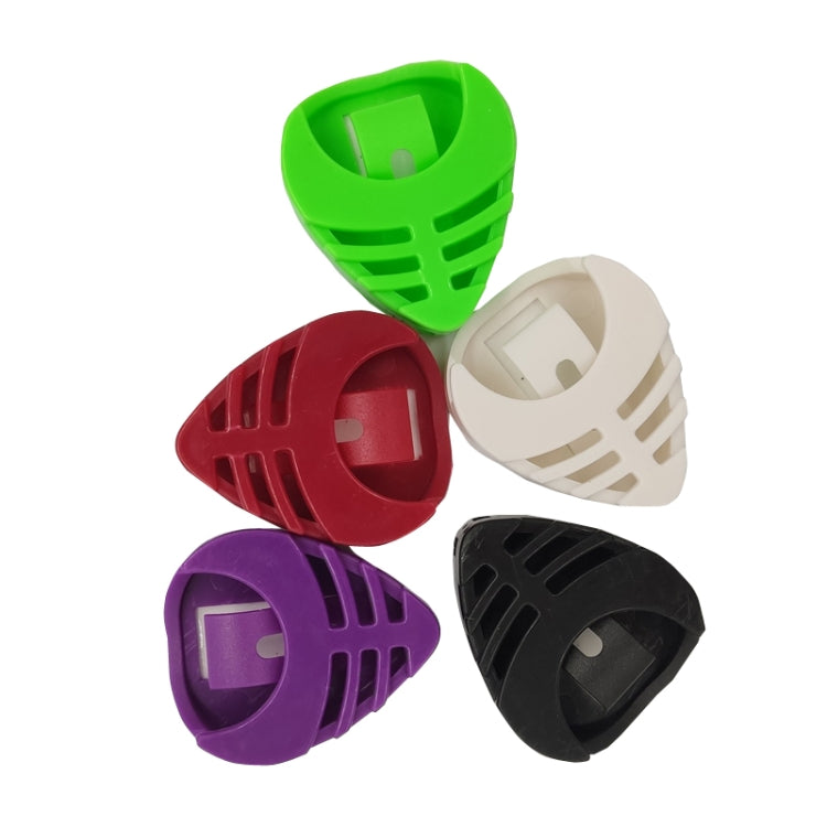 5 PCS Multicolor Plastic Ukulele Pick Box, Color Random Deliverty