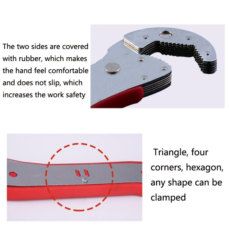 CY-0016 Multifunctional Quick Pipe Spanner Large Opening Dual Purpose Pliers With Spring