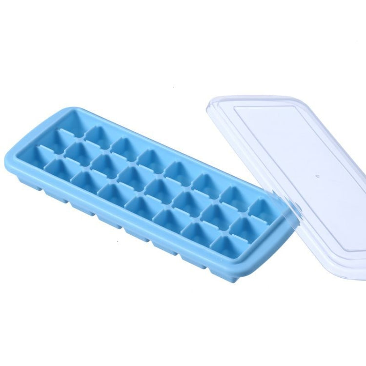 Creative 24 Grid Silicone Ice Tray Home Large Ice Cube Mold Ice Box with Lid