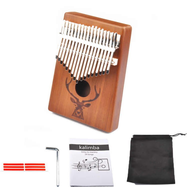 17-Tone Beginner Finger Piano Deer Head Kalimba Thumb Piano