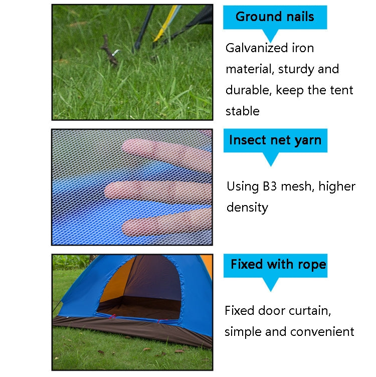 T015 Outdoor Camping Single-Layer Tent Camping Beach Tour Tent, Random Color Delivery