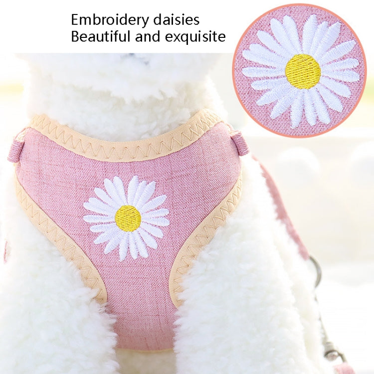 ZiChen Plain Embroidery Dog ??Traction Rope Pet Chest Strap, Size: