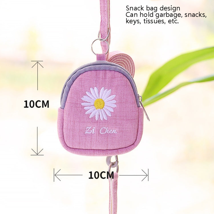 ZiChen Plain Embroidery Dog ??Traction Rope Pet Chest Strap, Size: