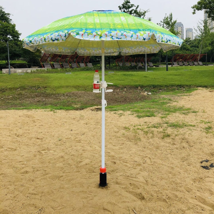 32mm Pipe Diameter Outdoor Beach Sun Umbrella Accessories Large Plastic Portable Spiral Ground Plug