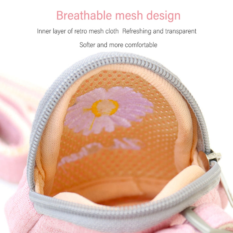 ZiChen Cat Traction Rope Small Pet Traction Embroidery Backpack