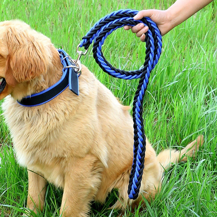 Dog Leash Braided Belt Pet Explosion-Proof Leash, Size: