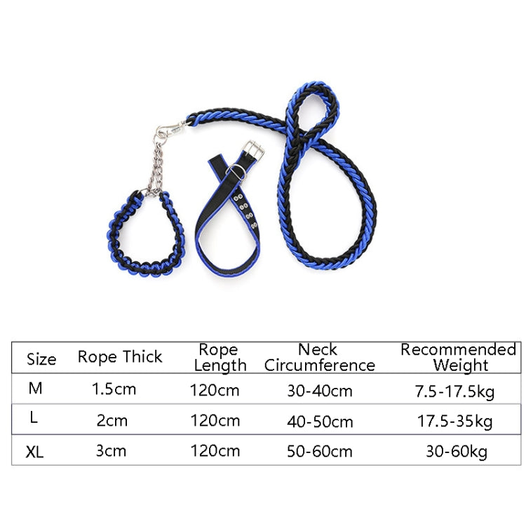 Dog Leash Braided Belt Pet Explosion-Proof Leash, Size: