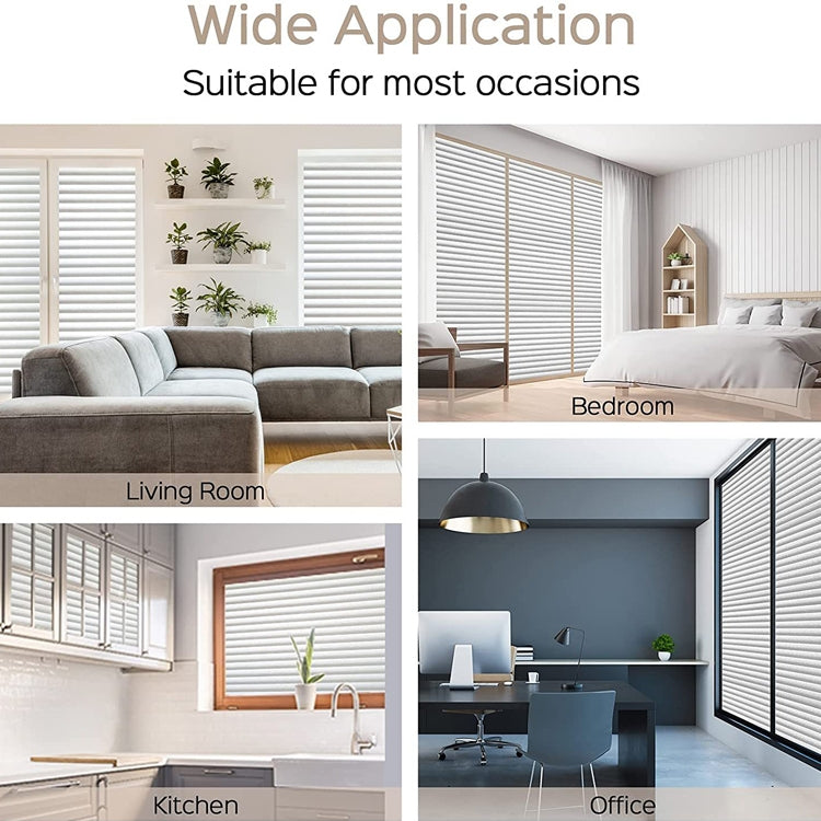 2pcs Office Privacy Glass Film Admiring Removable Large Size Blind Glass Stickers, Specification: 45cm x 1 m