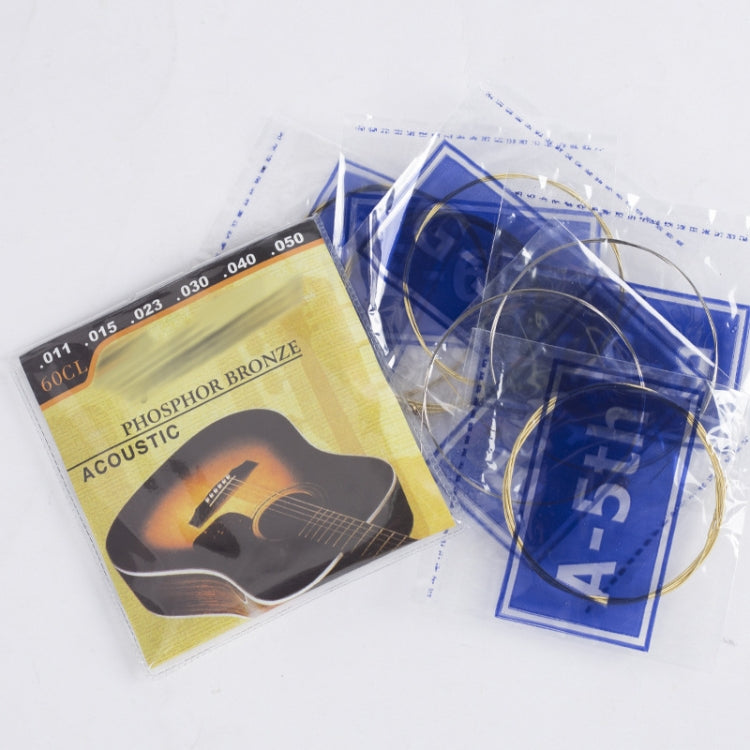1 Set Folk Guitar Brass Strings Acoustic Guitar Set Strings 1-6