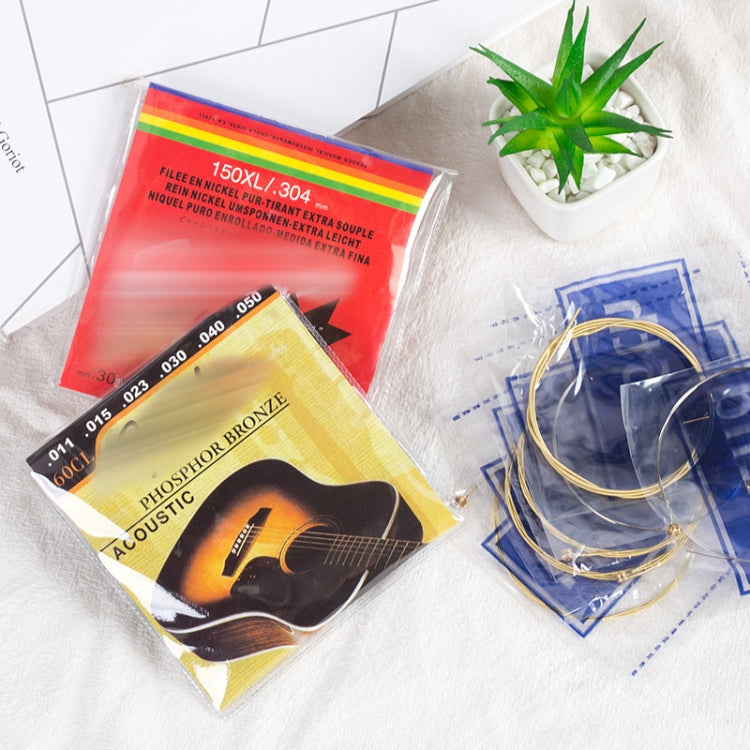 1 Set Folk Guitar Brass Strings Acoustic Guitar Set Strings 1-6