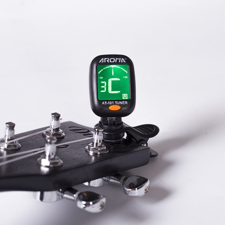 AROMA Guitar Tuner Ukulele Violin Bass Multi-Function Electronic Tuner