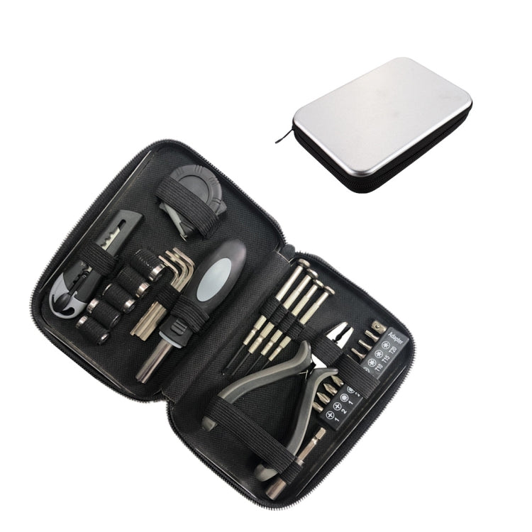 27 In 1 Tinplate Box Hardware Tool Socket Screwdriver Wrench Set