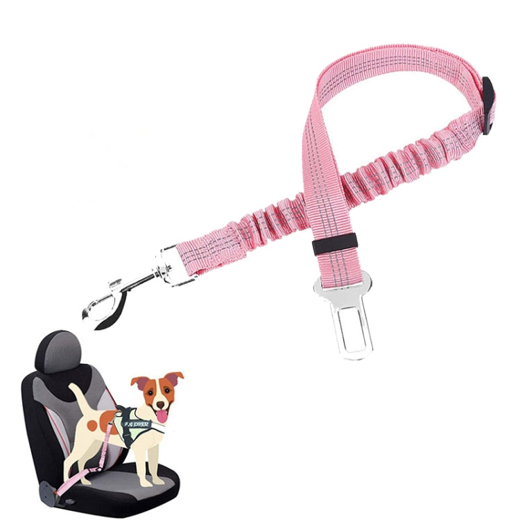 Pet Car Seat Belt Telescopic Reflective Safety Rope