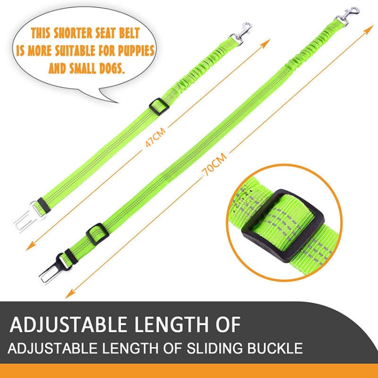 Pet Car Seat Belt Telescopic Reflective Safety Rope