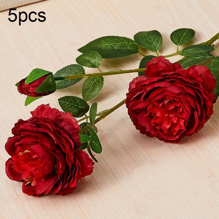 5pcs JC0055 Continental Core Flower Beam Wedding Simulation Flower Home Artificial Silk Flower