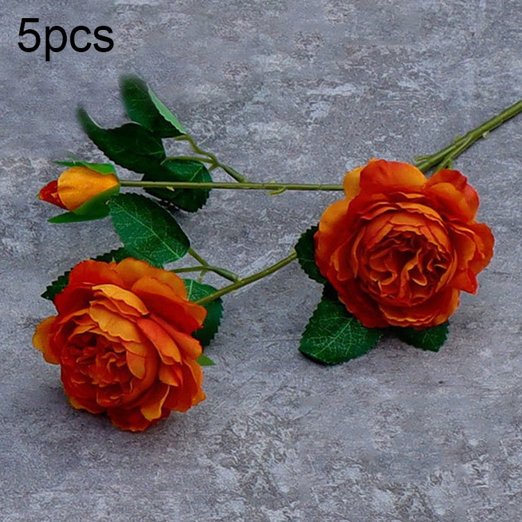 5pcs JC0055 Continental Core Flower Beam Wedding Simulation Flower Home Artificial Silk Flower