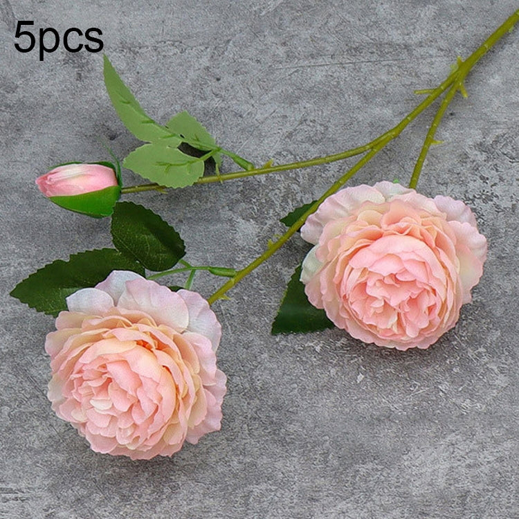 5pcs JC0055 Continental Core Flower Beam Wedding Simulation Flower Home Artificial Silk Flower