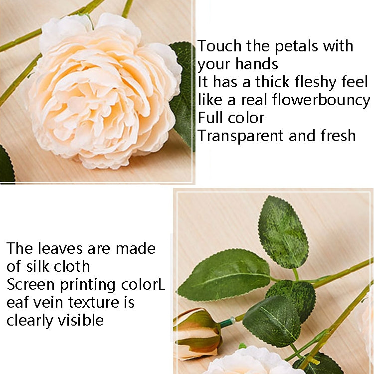 5pcs JC0055 Continental Core Flower Beam Wedding Simulation Flower Home Artificial Silk Flower
