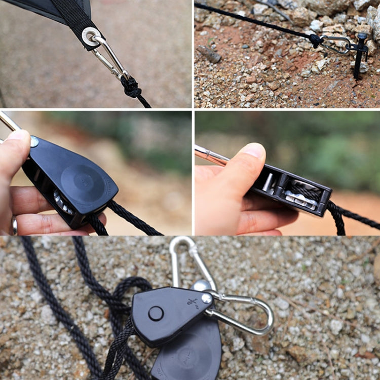 CF-150 Outdoor Camping Pulley Adjustment Rope Buckle for Tent Canopy Windproof Rope Stop Buckle