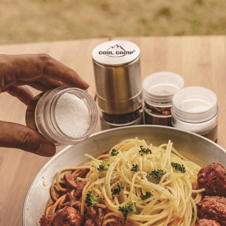 COOL CAMP CF-601 Outdoor Portable Barbecue Picnic Seasoning Bottle Set with Grinder,