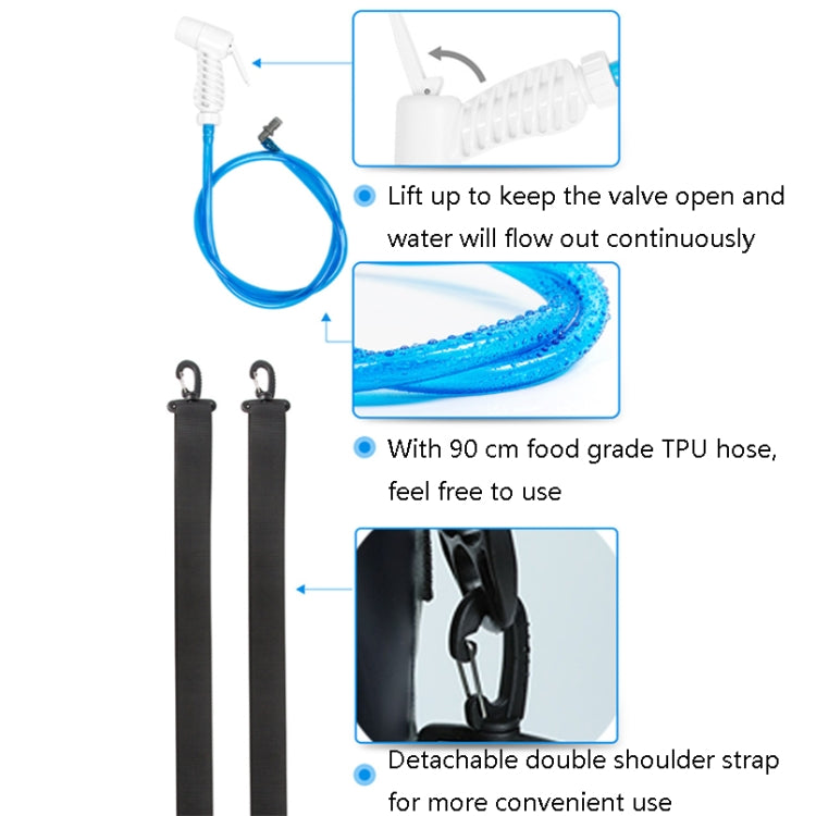 AFISHTOUR FW2078 12L Outdoor Bath Water Storage Bag Portable Camping Bath Bag