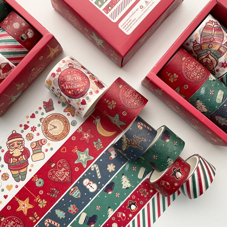 Boxed Christmas Pocket Tape Decoration Material
