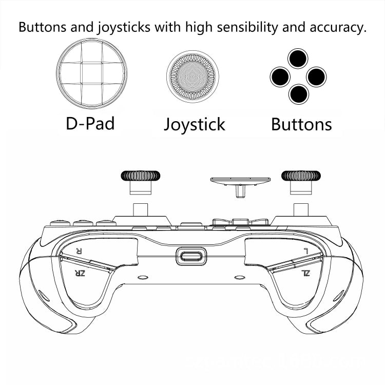 Wired Gamepad For Nintendo Switch / Android / iOS / PC