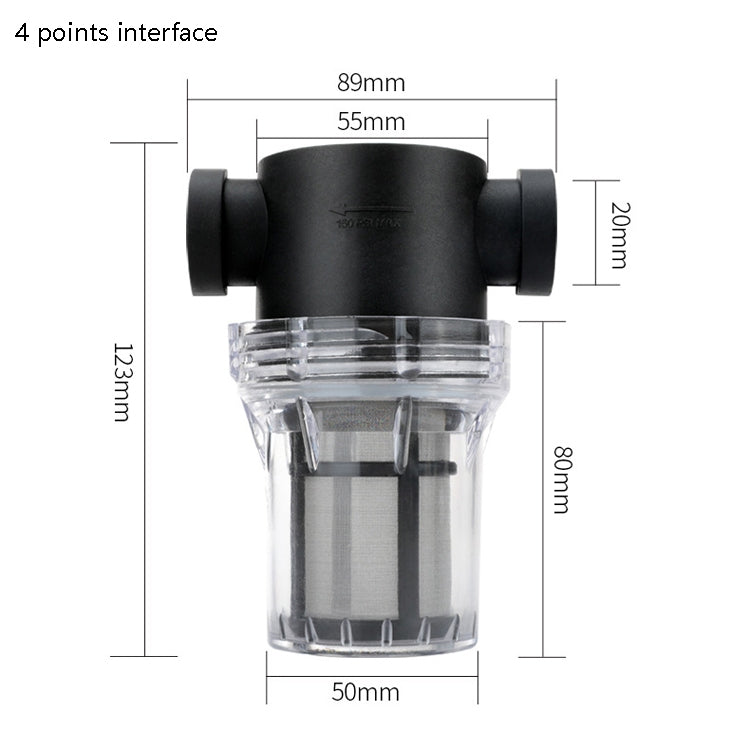 Water Pipe Front Plastic Filter Garden Irrigation Water Purifier, Specification: