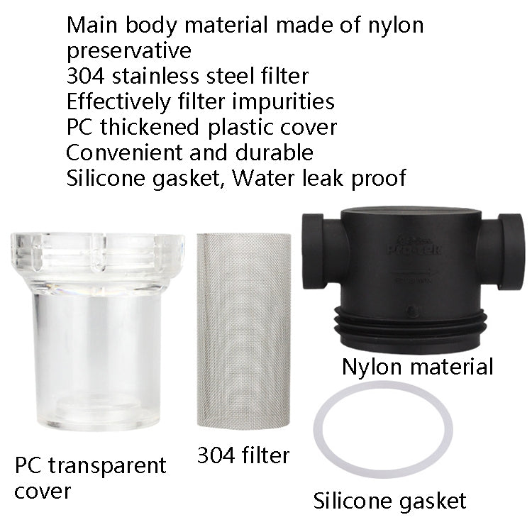 Water Pipe Front Plastic Filter Garden Irrigation Water Purifier, Specification: