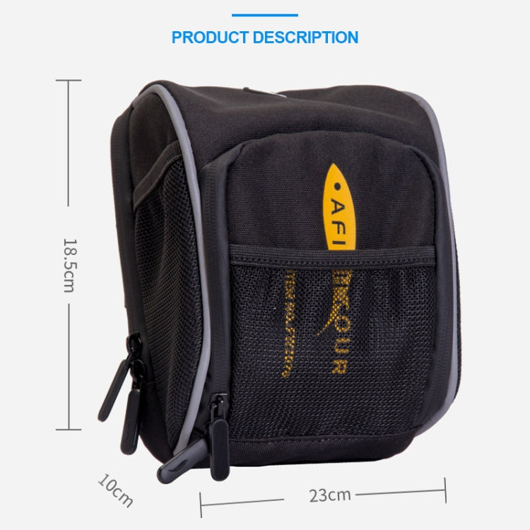 AFISHTOUR FB2042 Outdoor Sports Bicycle Front Package Waterproof Bike Head Bag