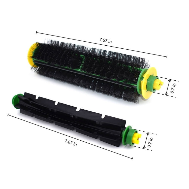 8 PCS / Set Sweeper Rolling Brush + Side Brush + Filter + Brush For iRobot Roomba 500 Series