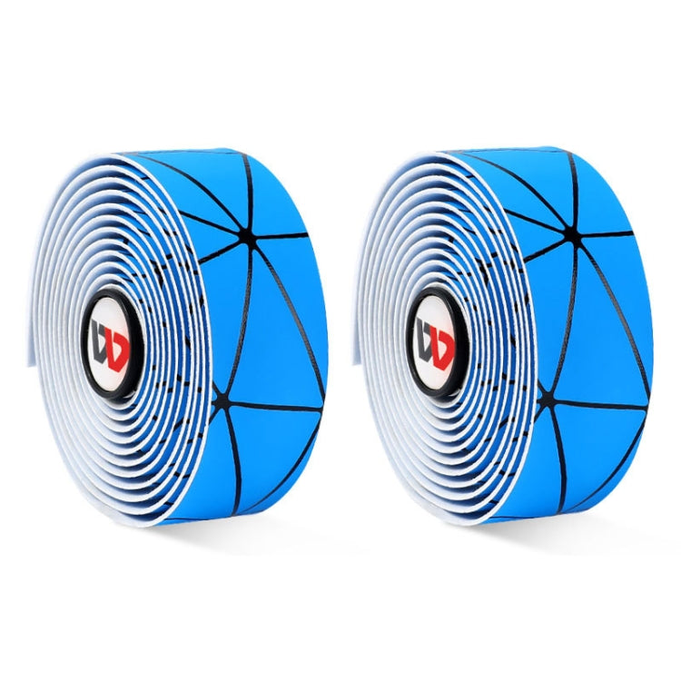 1 Pair WEST BIKING YP0804059 Road Bike Color Line Bar Belt PU Non-Slip Riding Bar Belt