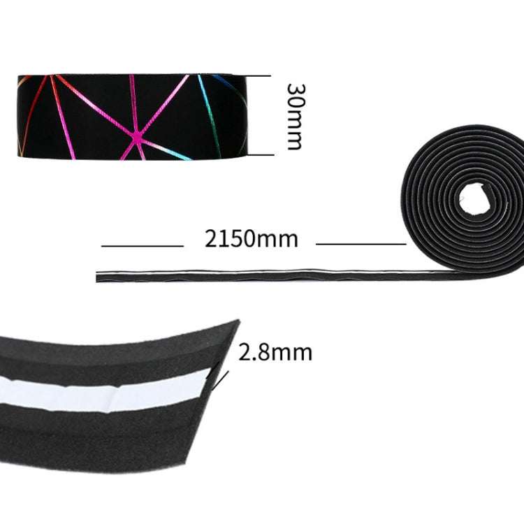 1 Pair WEST BIKING YP0804059 Road Bike Color Line Bar Belt PU Non-Slip Riding Bar Belt