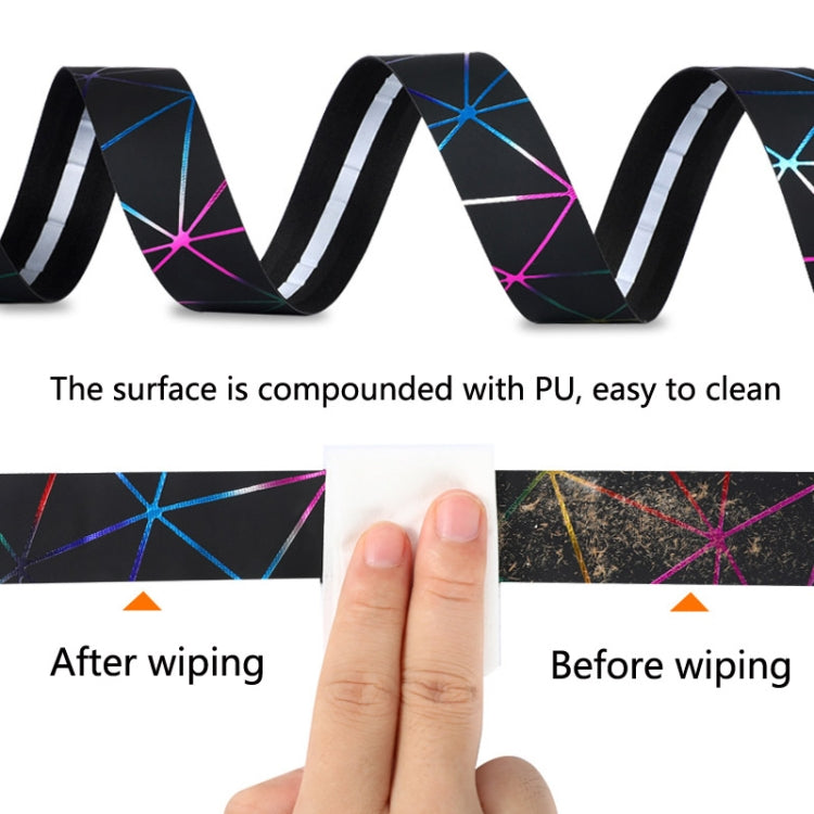 1 Pair WEST BIKING YP0804059 Road Bike Color Line Bar Belt PU Non-Slip Riding Bar Belt