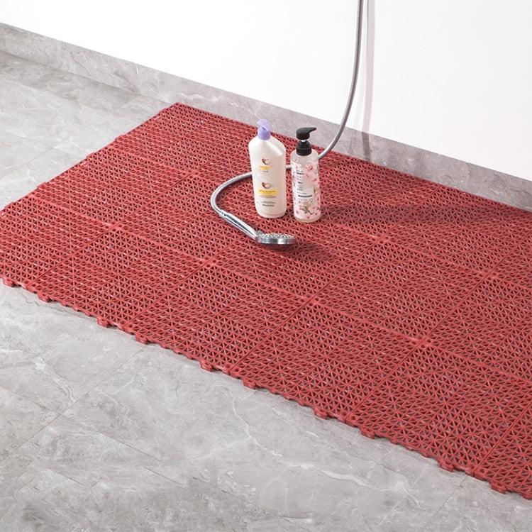 Thickened PVC Can Be Spliced  Floor Mat Kitchen Bathroom Anti-Slip Foot Pad Hollow Injection Pad